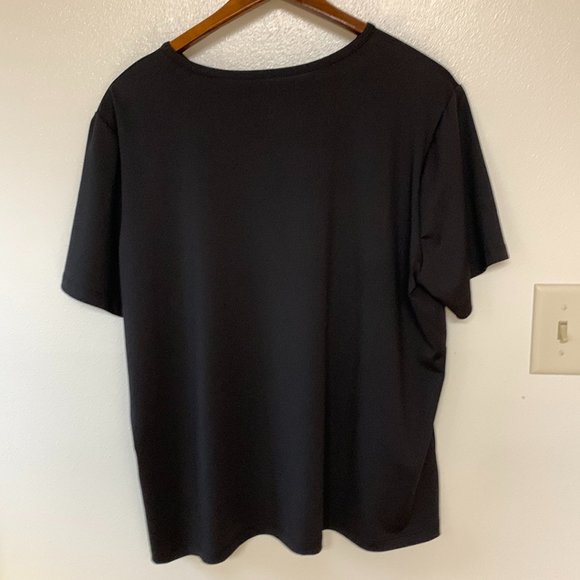 Susan Graver Essentials Designer Women's Black Top Short Sleeve Size XL - Picture 8 of 8